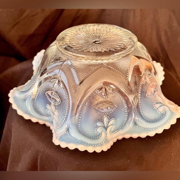 Dugan Dining Jeweled Heart Victor 1 large & 5 small EAPG Bowls Antique Retro VTG - Picture 12 of 17
